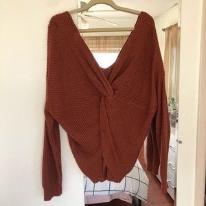 Forever 21 Twisted Back Sweater